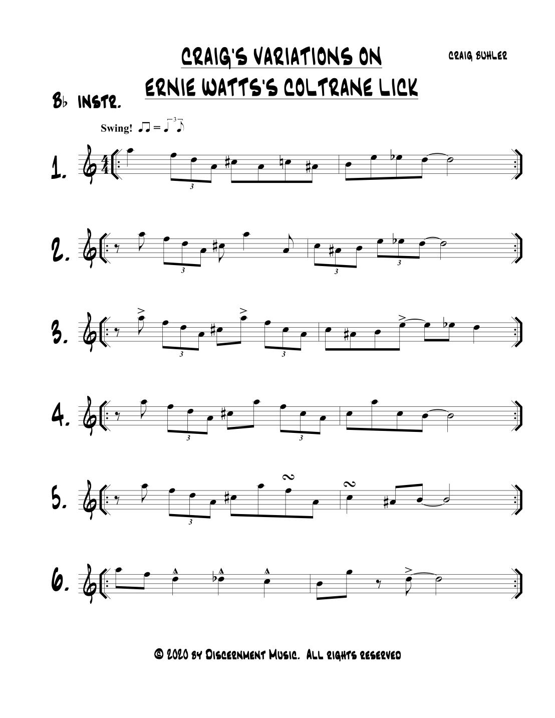 DEVELOPING YOUR IMPROV STYLE 6 variations REPAIRED